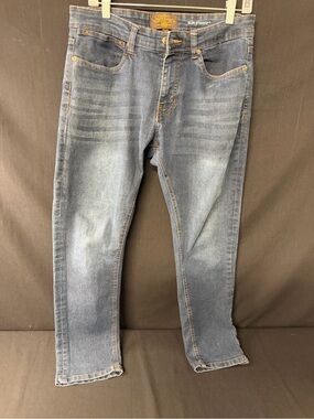 Copper & Oak Supply Co Men’s Slim Straight Jeans 30x30 Medium Wash Stretch Denim